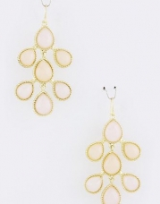 Fashion Jewelry - GRADATION JEWEL EARRINGS - By Fashion Destination | Free Shipping (Light Pink)