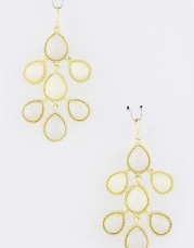 Fashion Jewelry - GRADATION JEWEL EARRINGS - By Fashion Destination | Free Shipping (White)