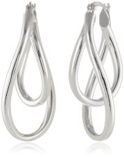 Sterling Silver Double Twist Oval Earrings