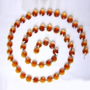 CrystalPlace Amber Crystal Garland Wedding Strand with Chrome Clips