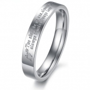 Geminis New Fashion Silver Arrow&heart Two Shall Be As One. Always Protects. Always Trust. Always Love 316 L Stainless Steel Titanium Wedding Band Anniversary/engagement/promise/couple Ring Best Gift! (The Lady's Ring, 5)