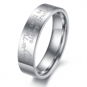 Geminis New Fashion Silver Arrow&heart Two Shall Be As One. Always Protects. Always Trust. Always Love 316 L Stainless Steel Titanium Wedding Band Anniversary/engagement/promise/couple Ring Best Gift! (The Men's Ring, 7)