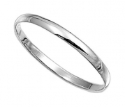 Sterling Silver Wedding Band Ring - 2mm - size 7