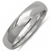 5mm Mens Comfort Fit Titanium Wedding Band (Available Ring Sizes 7-12 1/2) sz10