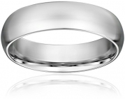 Men's Platinum Comfort-Fit Plain Wedding Band (6 mm), Size 8.5