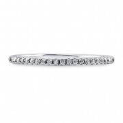 BERRICLE Sterling Silver Round Cubic Zirconia CZ Wedding Bridal Anniversary Half Eternity Band Ring